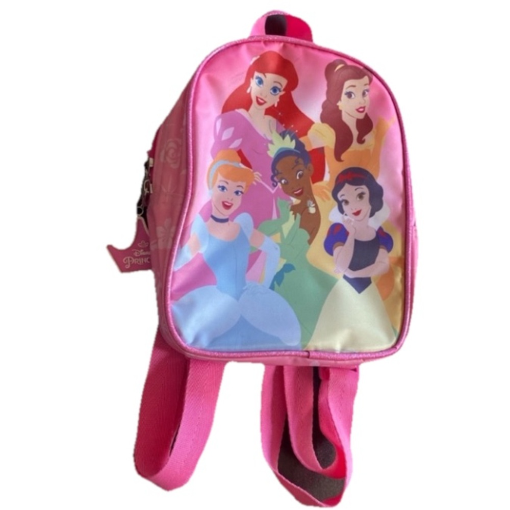 Disney Princess Pink Backpack with Characters